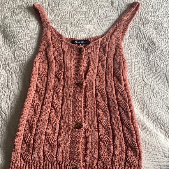 Crochet Knit Tank Top - Picture 1 of 3